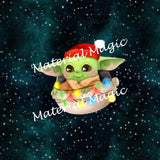 Space Baby Xmas Navy Panel