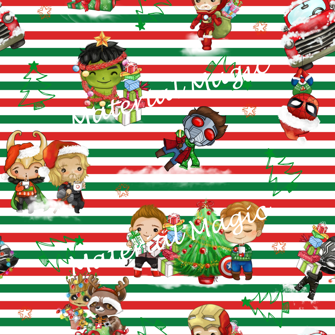 R82 Superhero Xmas Lines PREORDER